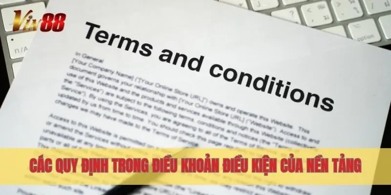 Các quy định trong điều khoản điều kiện của nền tảng
